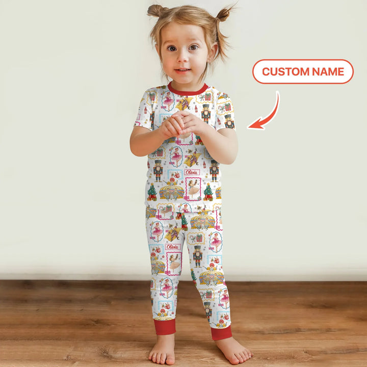 Zweiteiliges, kurzärmliges Pyjama-Set mit Marienkäfern