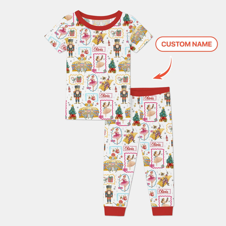 Zweiteiliges, kurzärmliges Pyjama-Set mit Marienkäfern