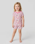 Pijama de dos piezas de manga corta y pantalón corto She Is Mom Floral Bamboo