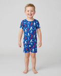 Army Toys 4th of July Bamboo Two Piece Short Sleeve Shorts Pajama Set