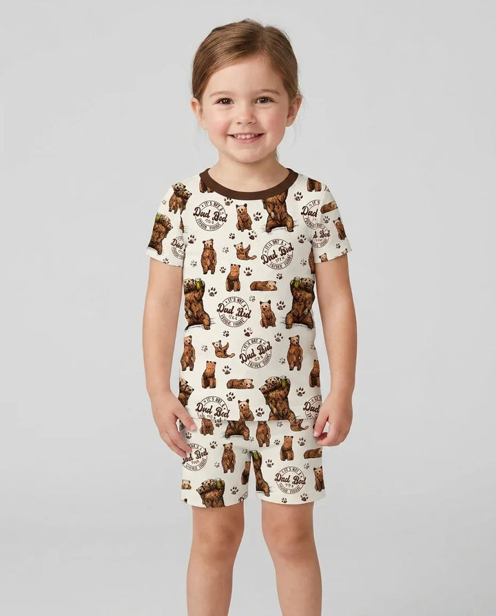 Daddy Bear It's Not A Dad Bod Bamboo Two Piece Short Sleeve Shorts Pajama Set
