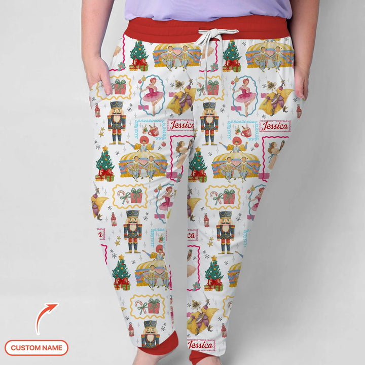 The Enchanted Nutcracker Custom Name Women Pajama Set