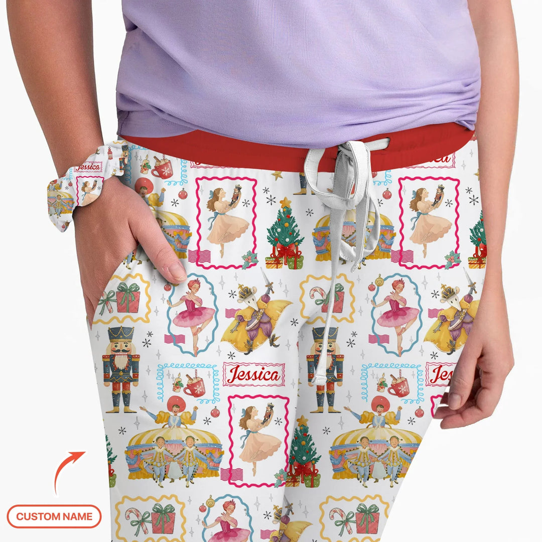 The Enchanted Nutcracker Custom Name Women Pajama Set