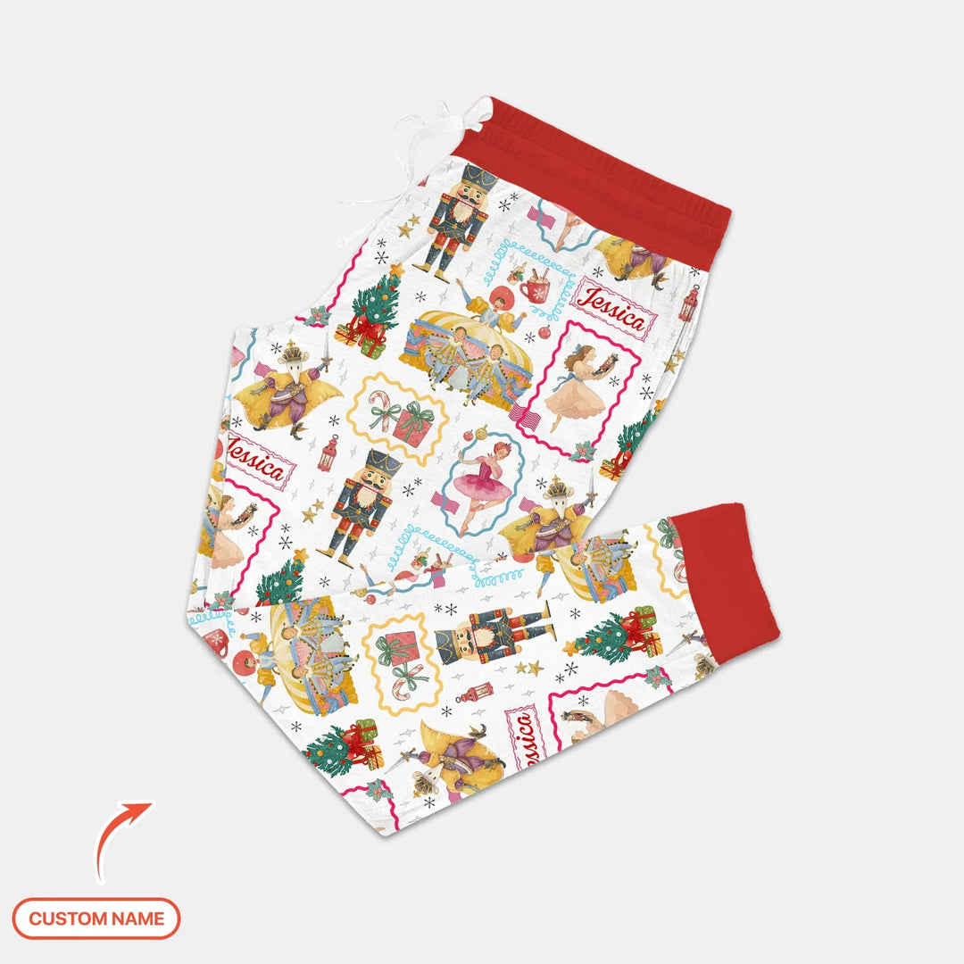 The Enchanted Nutcracker Custom Name Women Pajama Set