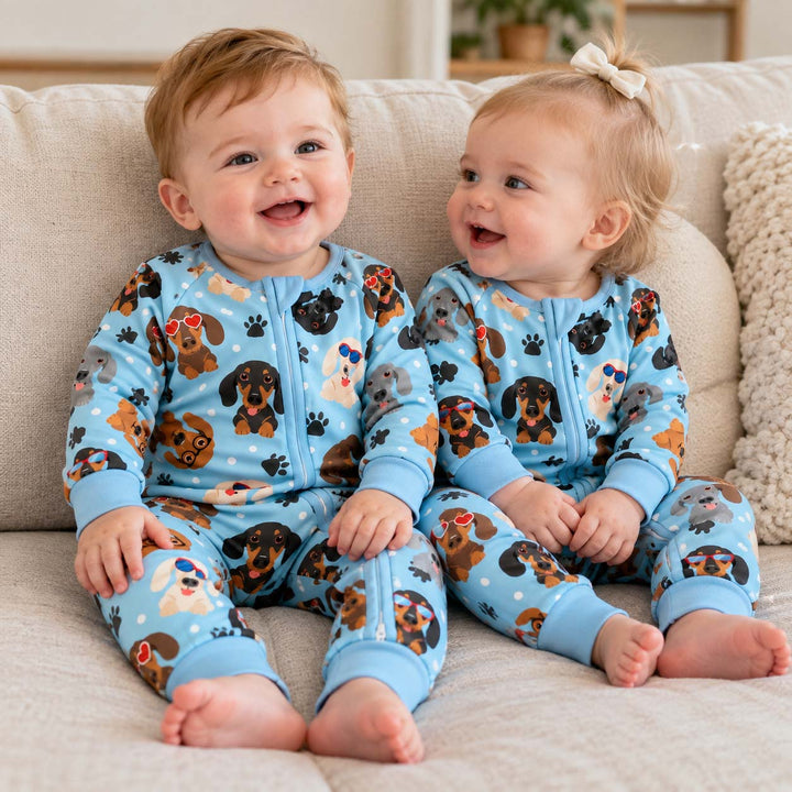 Playful Dachshund Paws Bamboo Convertible Zippy