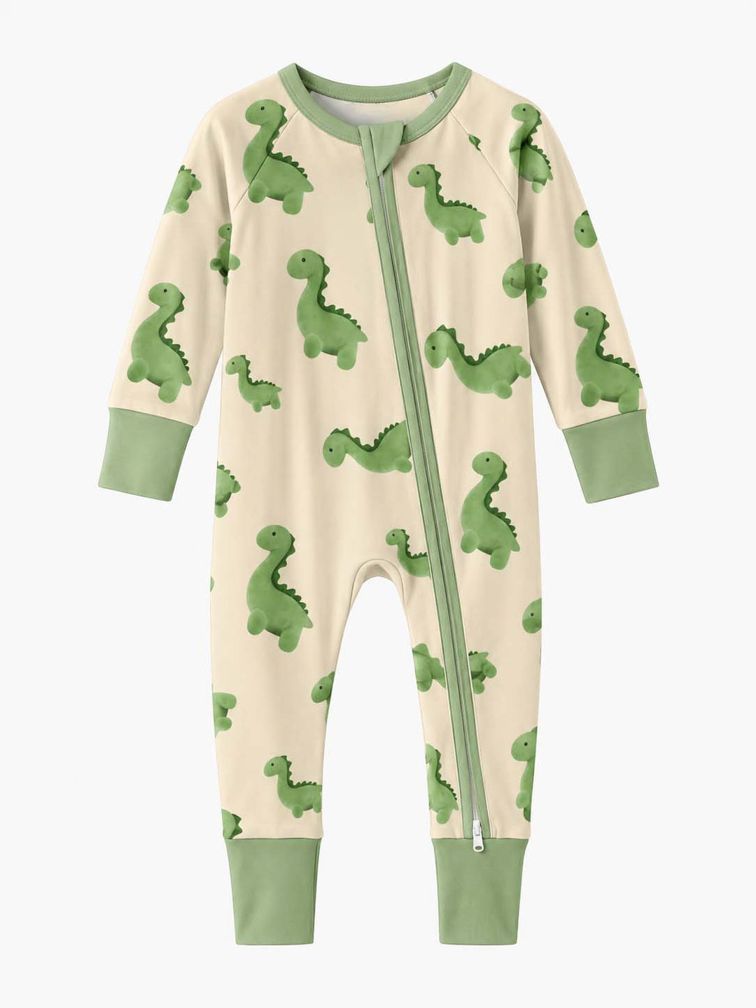 Plush Green Dinosaurs Bamboo Convertible Zippy