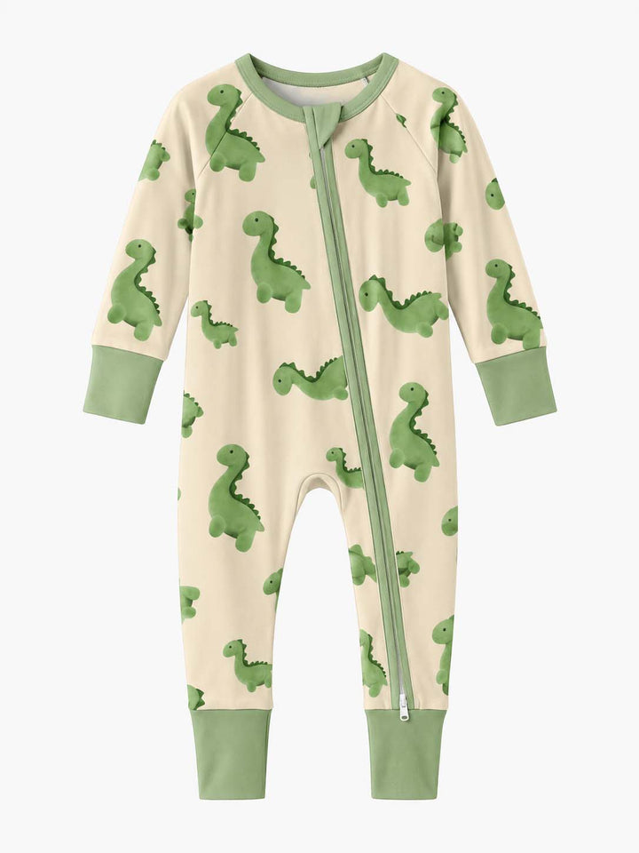 Plush Green Dinosaurs Bamboo Convertible Zippy
