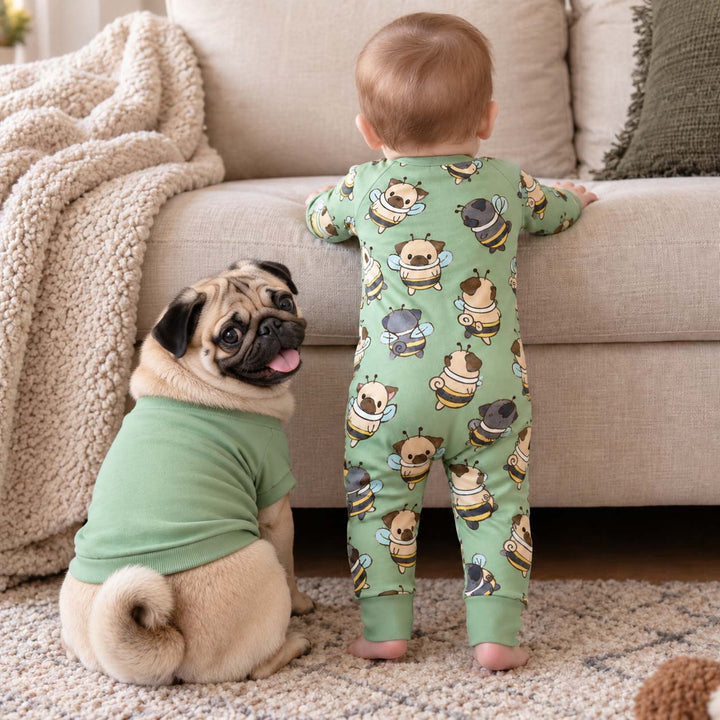 Pug Bumblebee Bamboo Convertible Zippy