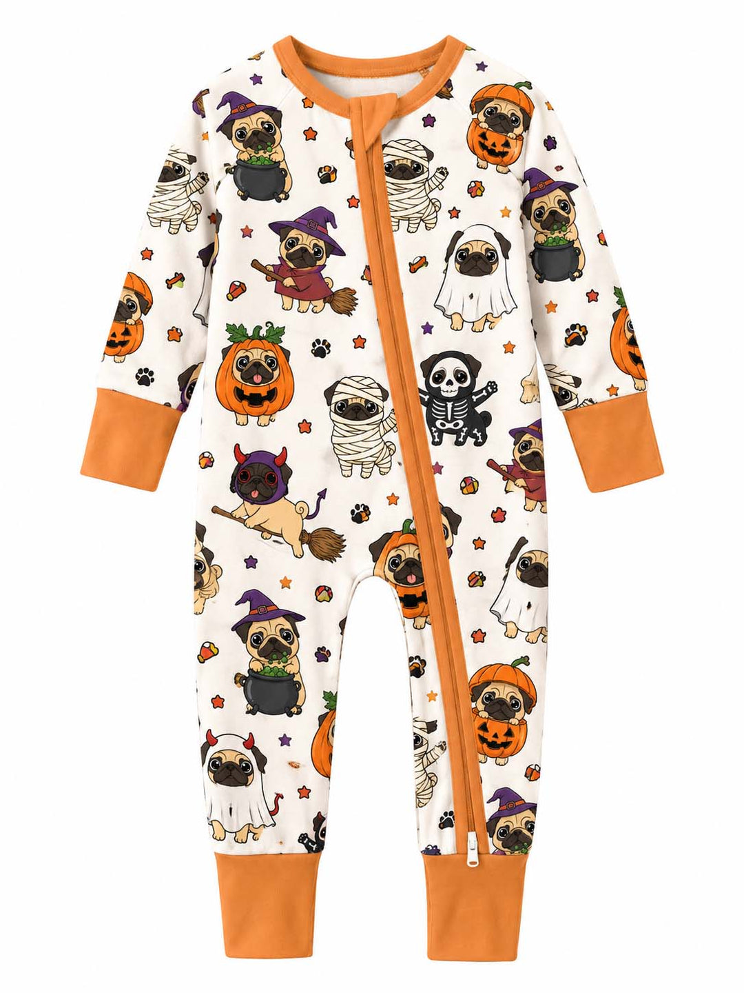 Pug Halloween Costume Party Bamboo Convertible Zippy