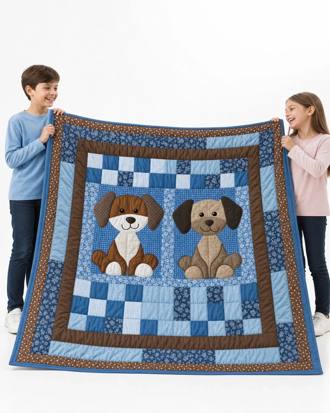 Puppy Pals Bamboo Quilt Blanket