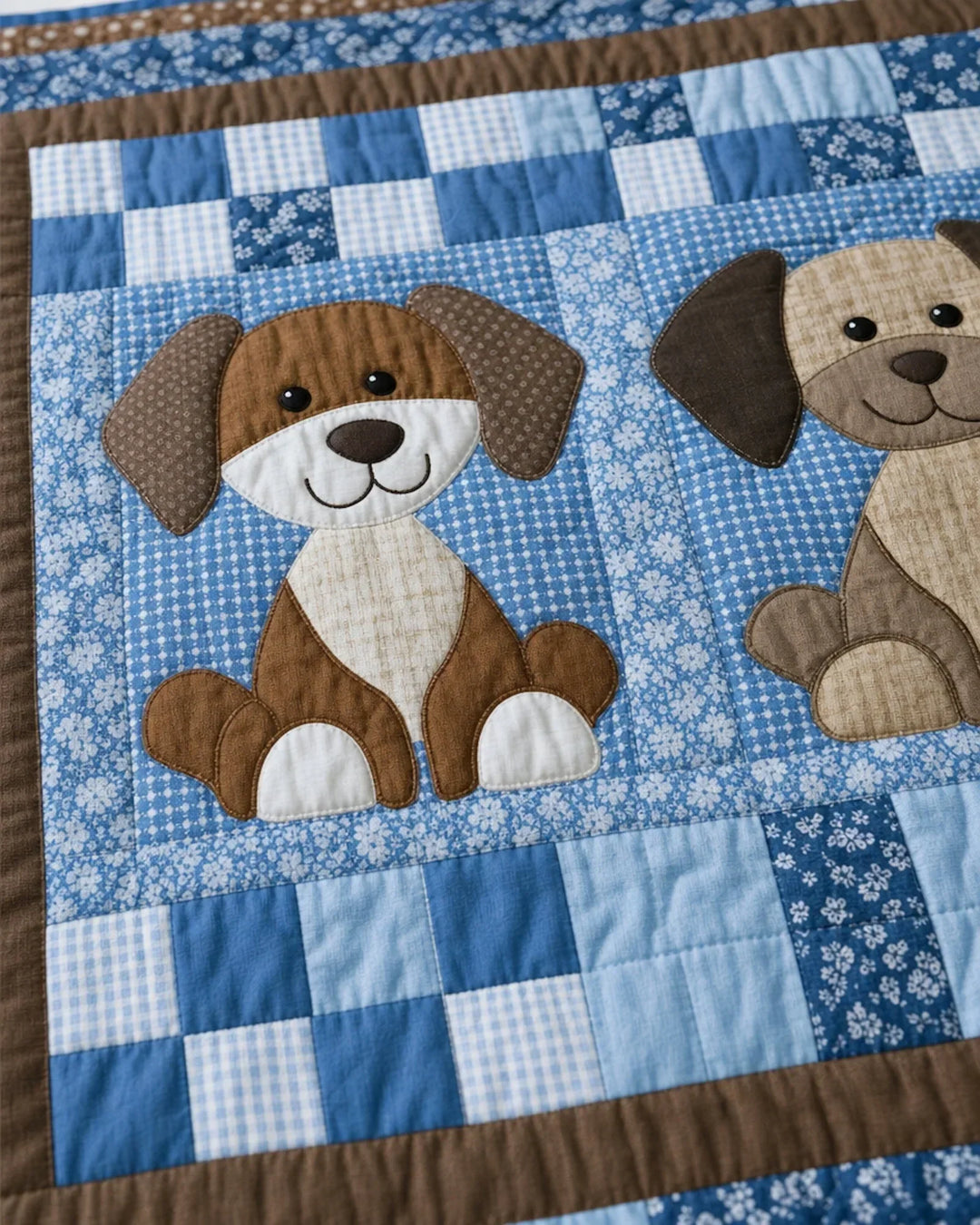 Puppy Pals Bamboo Quilt Blanket