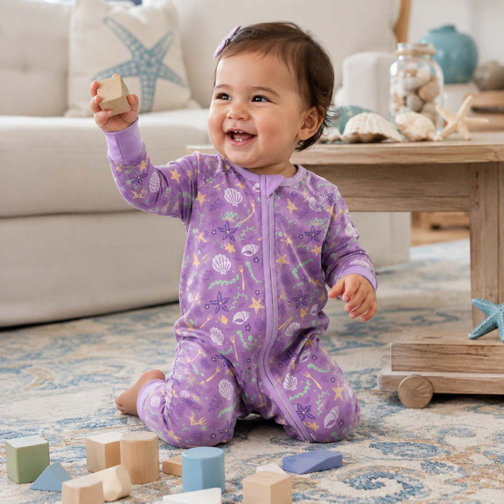 Purple Seaside Treasures Bamboo Convertible Zippy