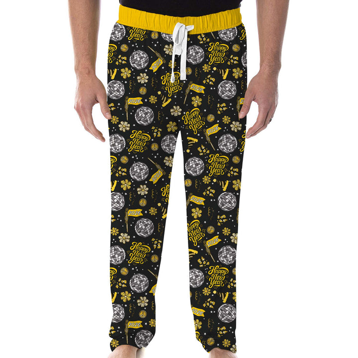 Disco New Years Eve Men's Pajama Set