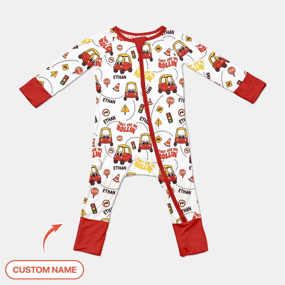 Custom Name They See Me Roliin' Convertible Zippy , Custom Name They See Me Roliin' Convertible Zippy - 0-3M