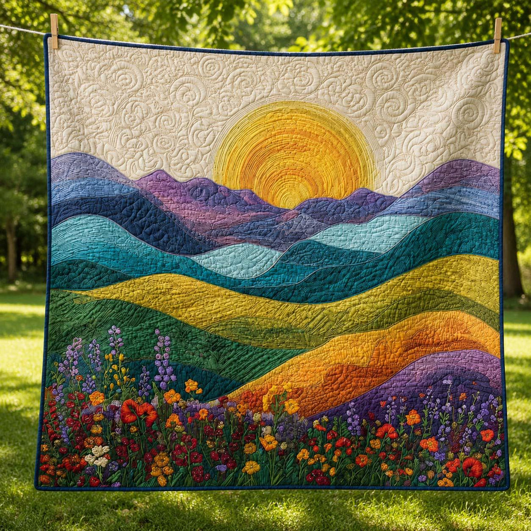 Radiant Sun Bamboo Quilt Blanket