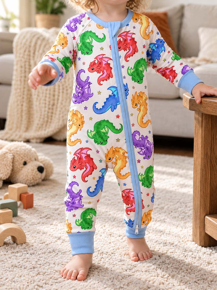 Rainbow Baby Dragons Bamboo Convertible Zippy