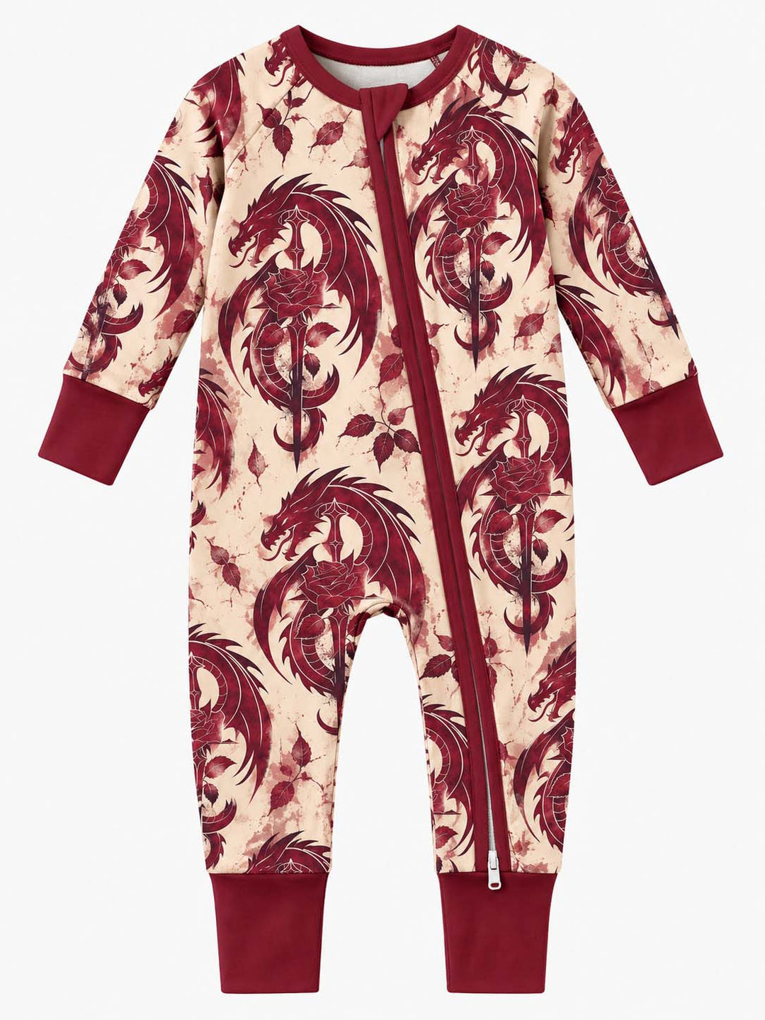 Red Dragon Rose Bamboo Convertible Zippy