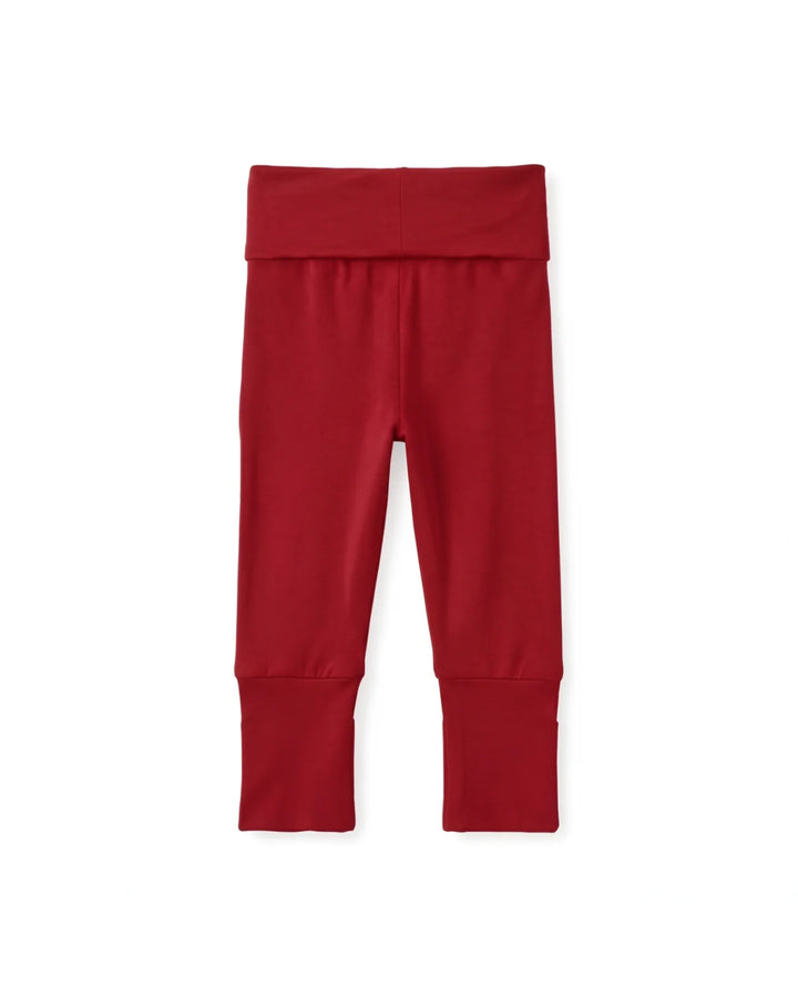 Solid Color Bamboo Fold Over Legging