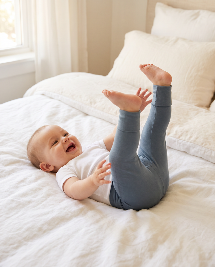 Solid Color Bamboo Fold Over Legging
