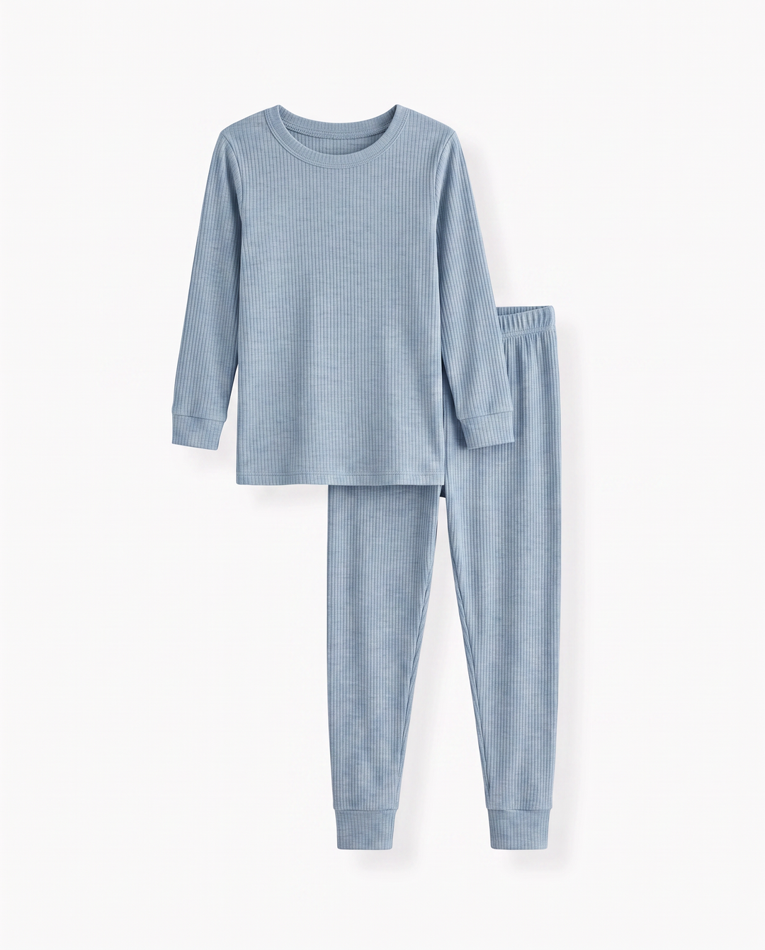 Ribbed Bamboo Two Piece Long Sleeve Pajama Set