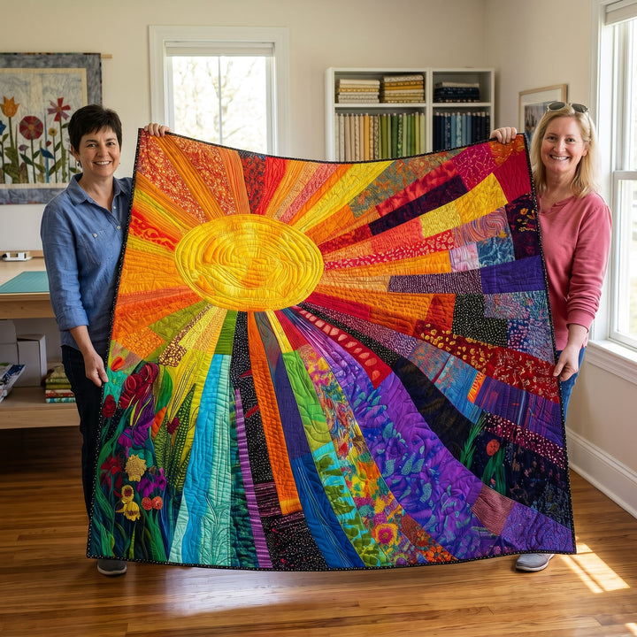 Rising Sun Bamboo Quilt Blanket
