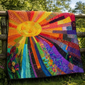 Rising Sun Bamboo Quilt Blanket