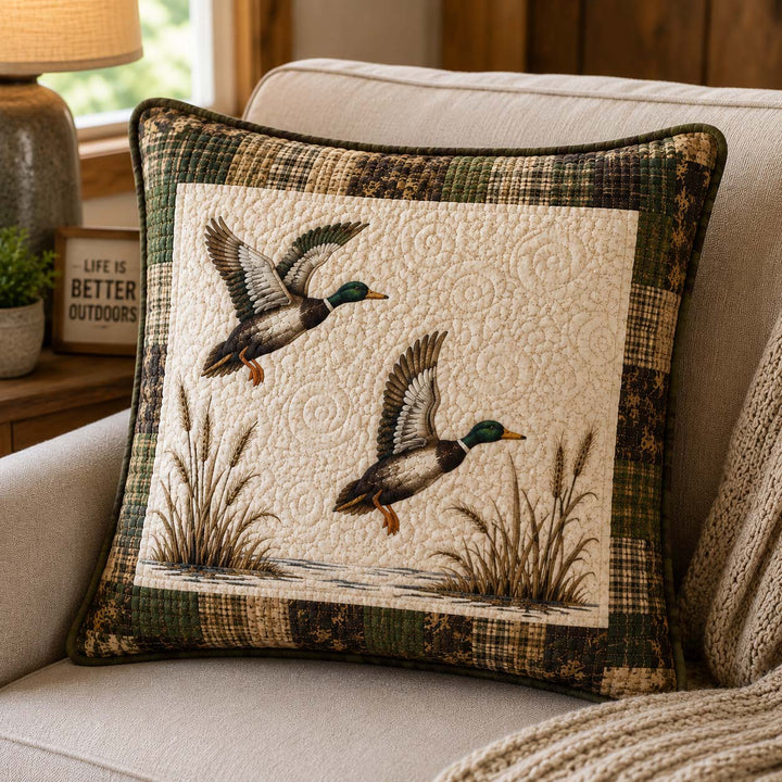 Rustic Pond Bamboo Quilt Pillow Case