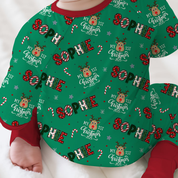 Custom Name "My First Christmas" Convertible Zippy