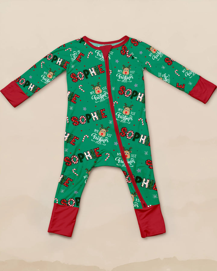 Custom Name "My First Christmas" Convertible Zippy