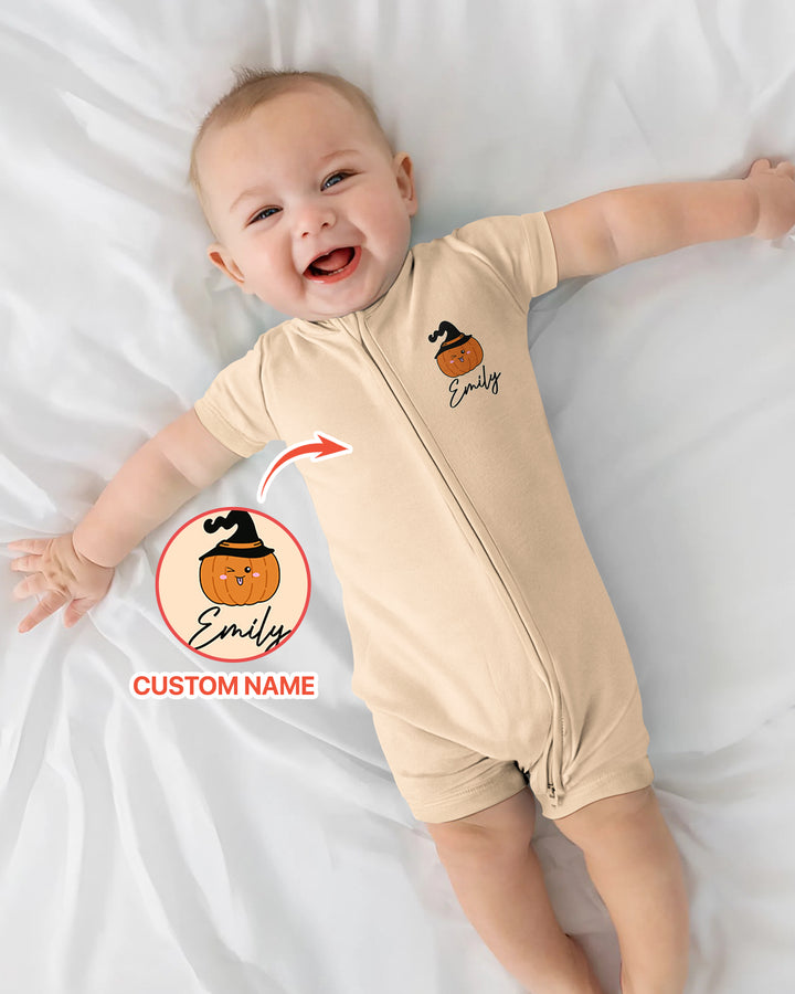 Personalized My First Halloween Ghost Bamboo Shorty Zippy