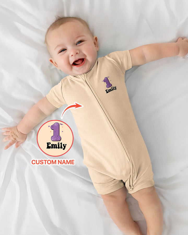 Personalized Spooky One Coquette Halloween Birthday Bamboo Shorty Zippy