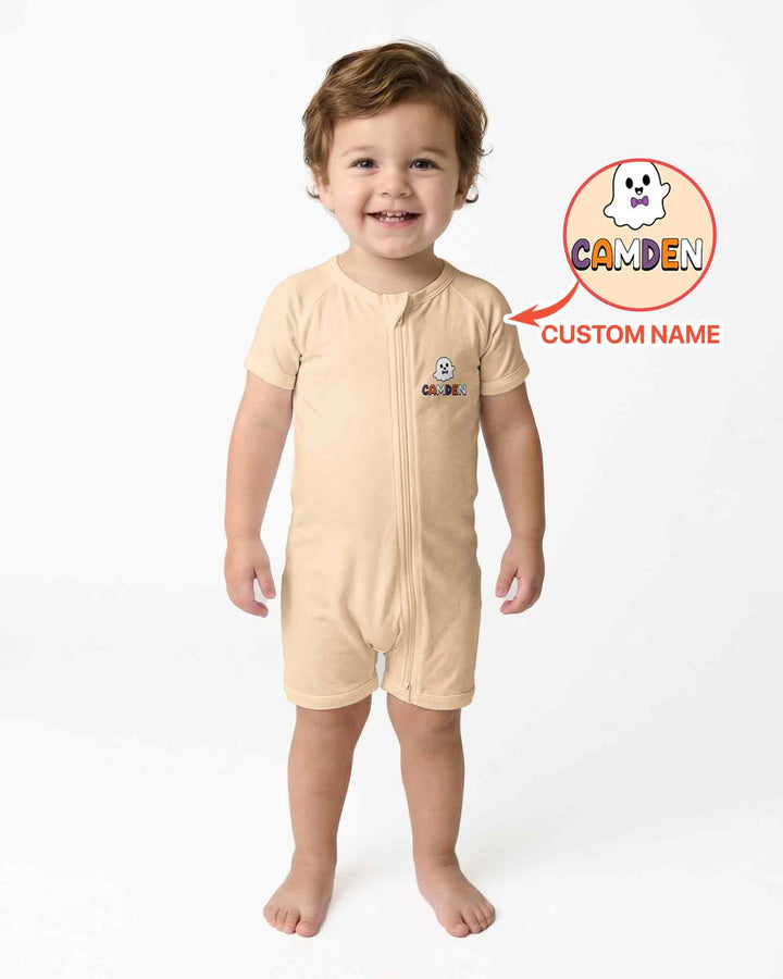 Personalized My First Halloween Bamboo Shorty Zippy