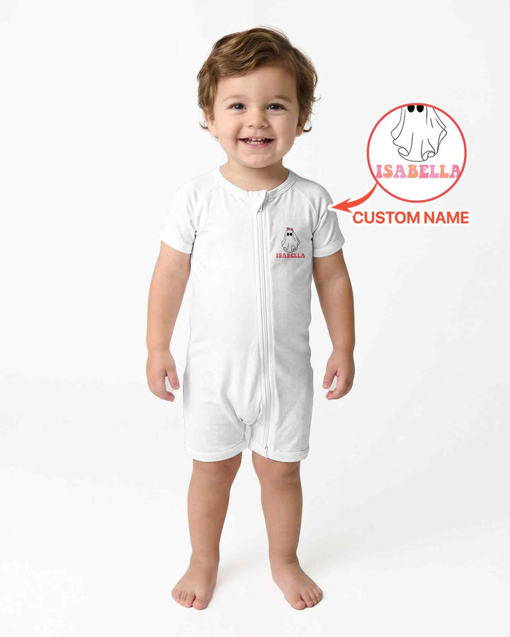 Personalized Spooky One Bamboo Shorty Zippy