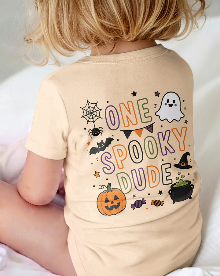 Custom Name Halloween 1st Birthday Bamboo Bodysuit