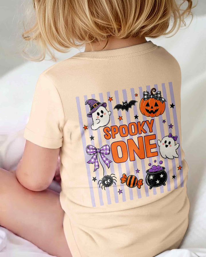 Custom Name Spooky One First Halloween Bamboo Bodysuit