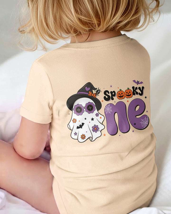 Personalized Spooky One Coquette Halloween Birthday Bamboo Bodysuit