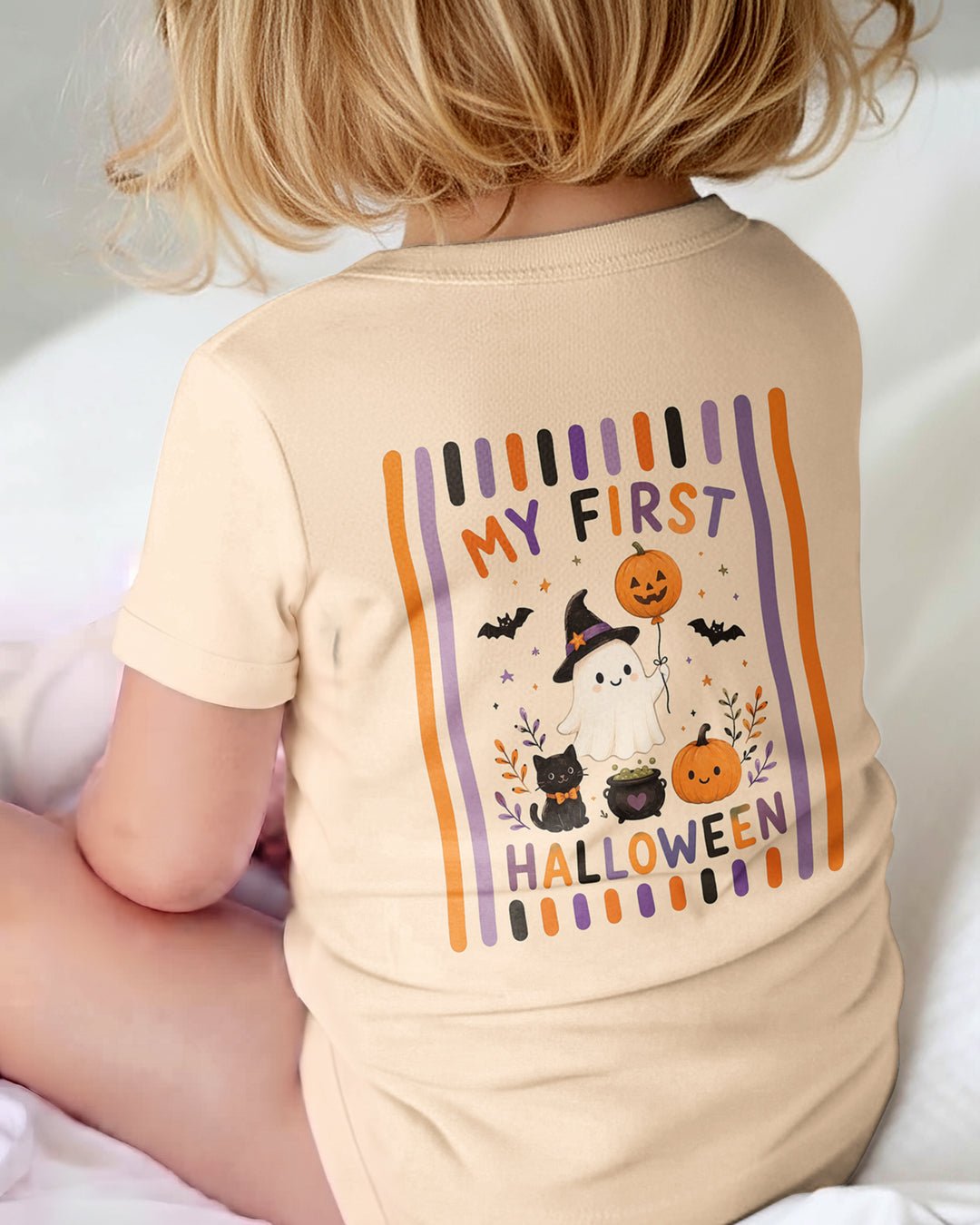 Personalized Name 1st Halloween Ghost Bamboo Bodysuit