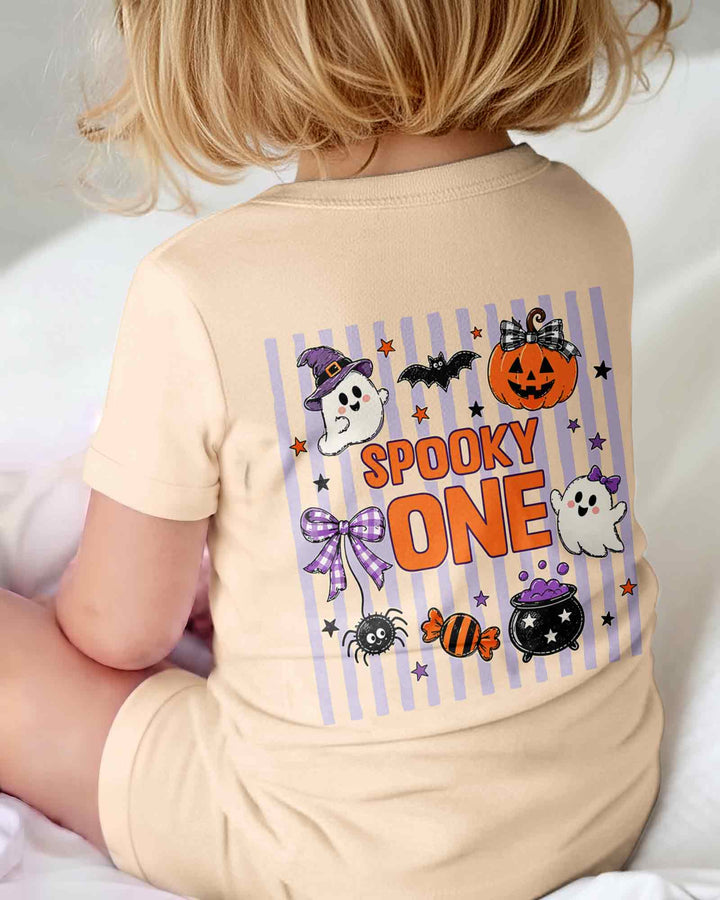 Custom Name Spooky One First Halloween Bamboo Shorty Zippy
