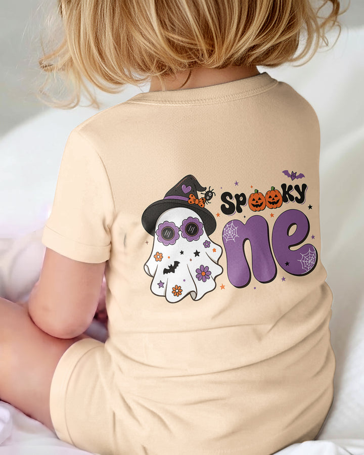 Personalized Spooky One Coquette Halloween Birthday Bamboo Shorty Zippy