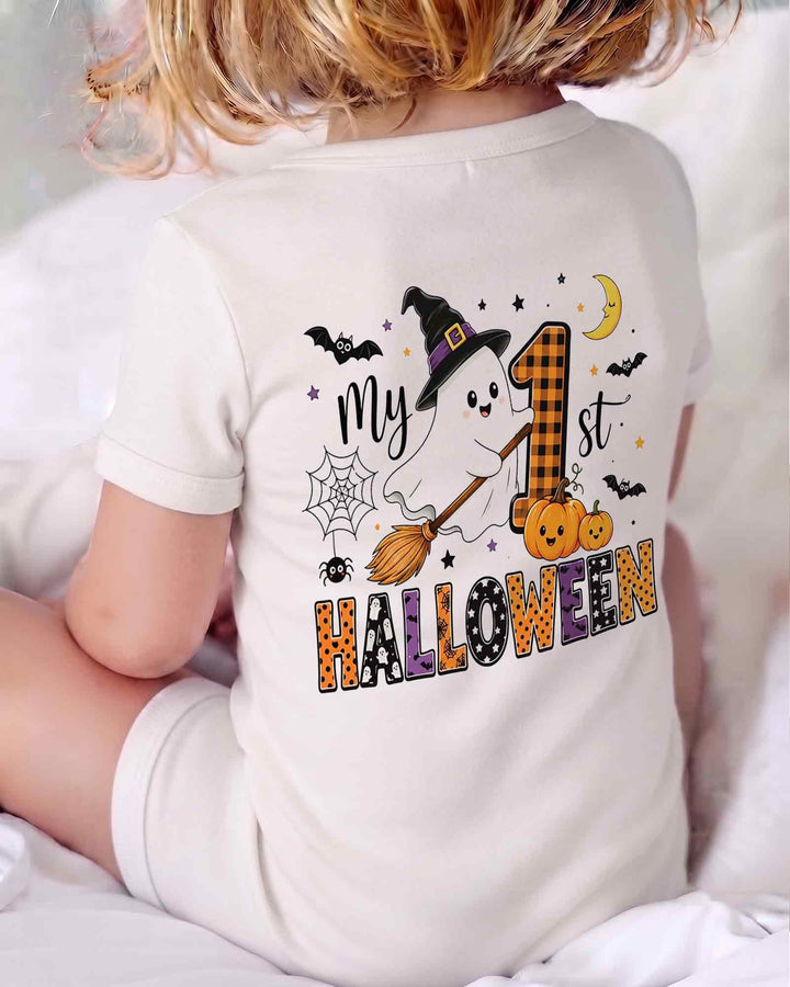 Personalized My 1st Halloween Bamboo Shorty Zippy