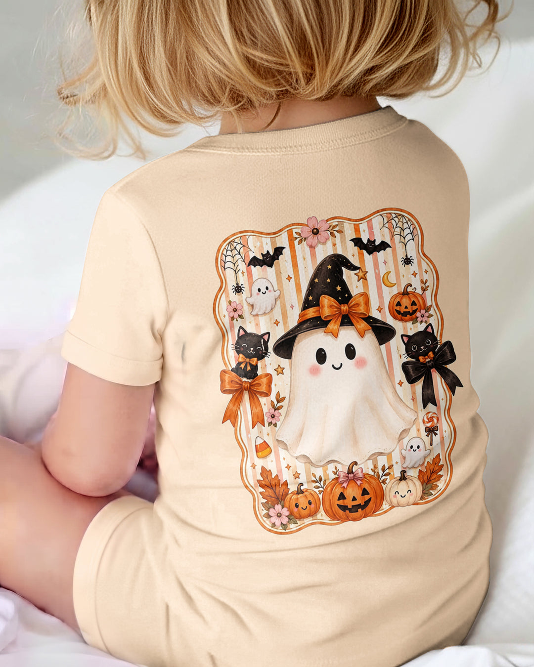 Personalized First Halloween Ghost Bamboo Shorty Zippy