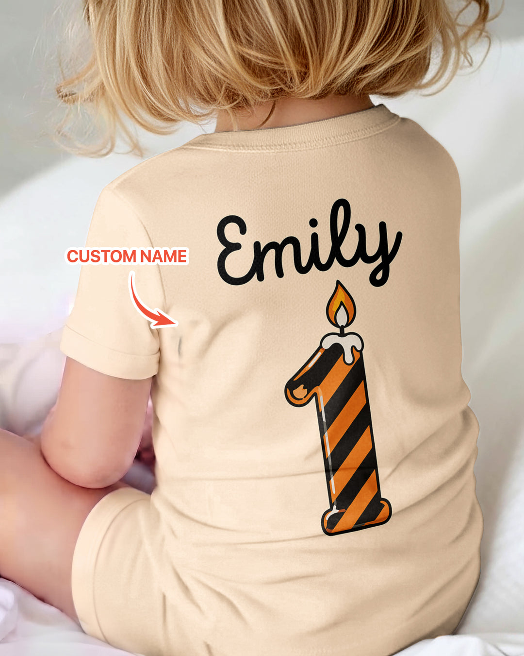 Personalized My First Halloween Pumpkin Bamboo Shorty Zippy