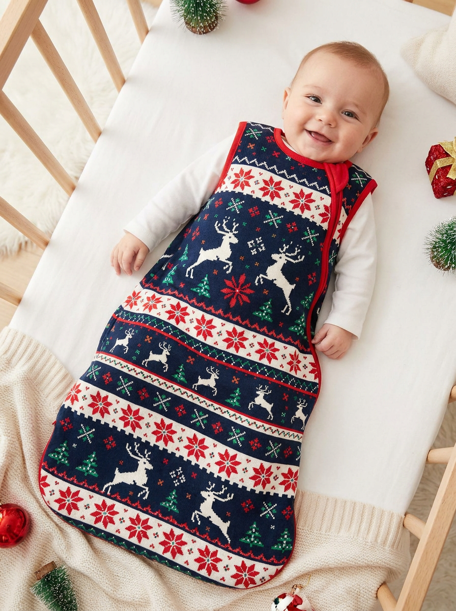 Classic Fair Isle Winter Bamboo Sleep Bag