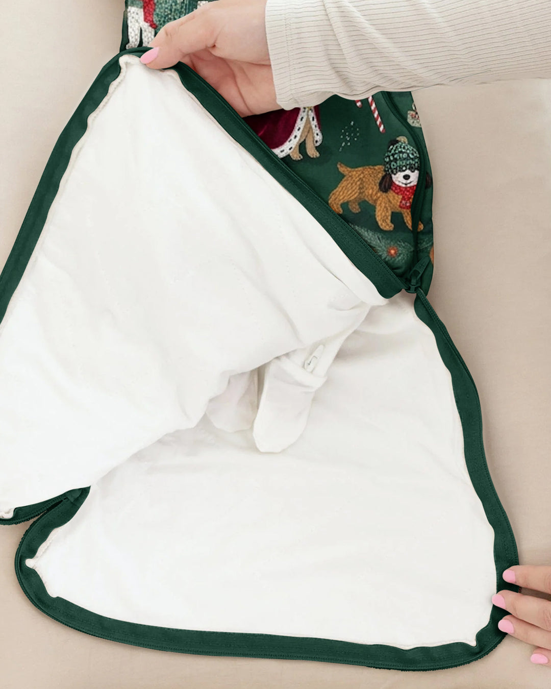 Winter Wonderland Bow Wow Bamboo Sleep Bag