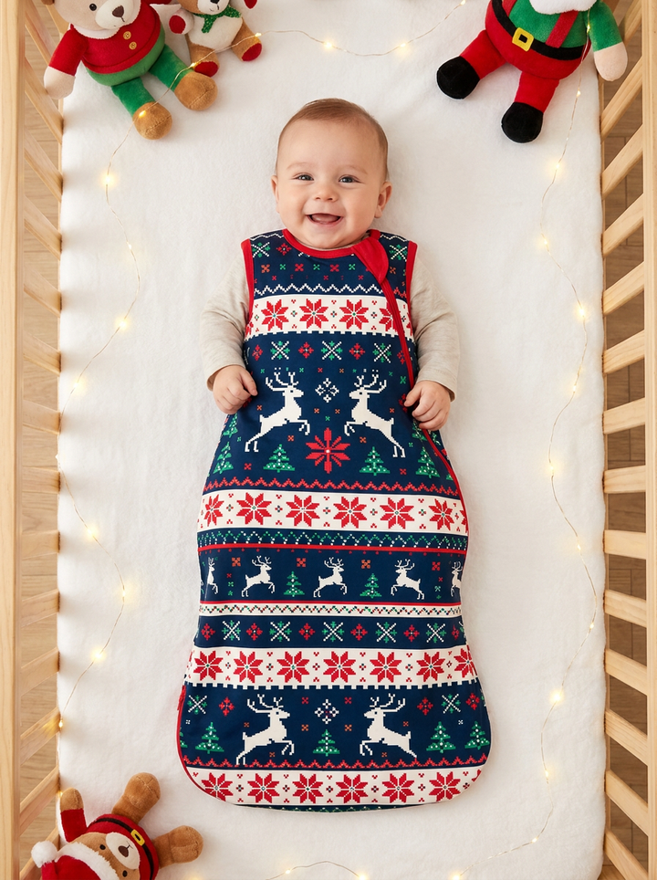 Classic Fair Isle Winter Bamboo Sleep Bag