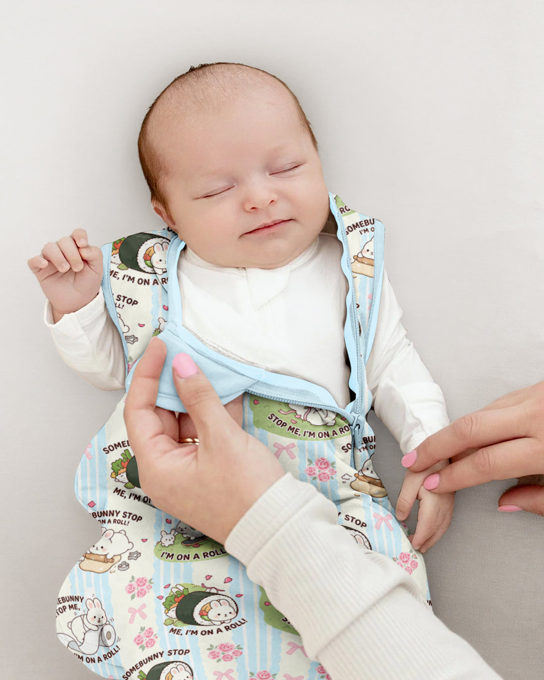 Bunny On A Roll Bamboo Sleep Bag
