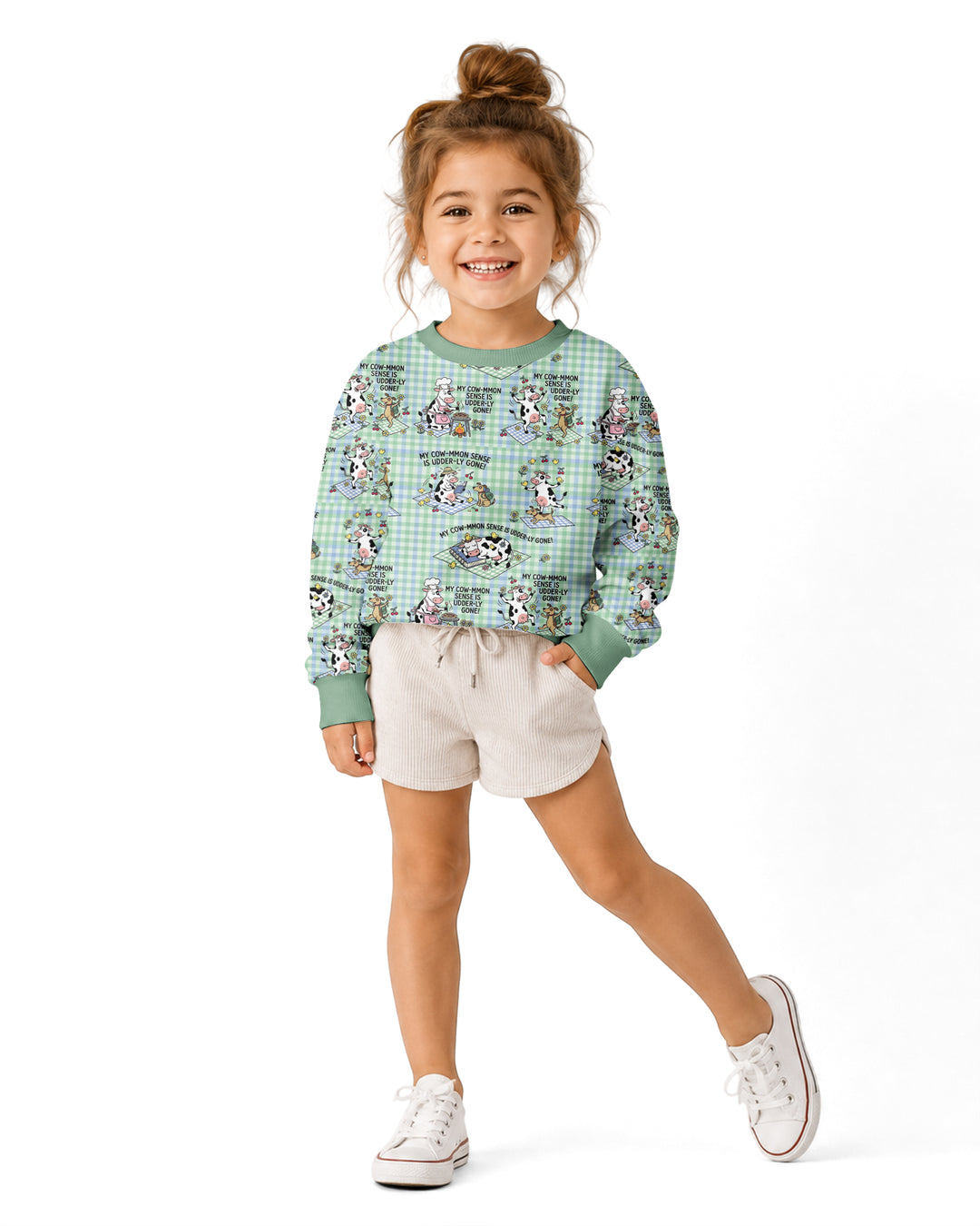 Common Sense Is Udderly Gone Bamboo Crewneck Sweatshirt