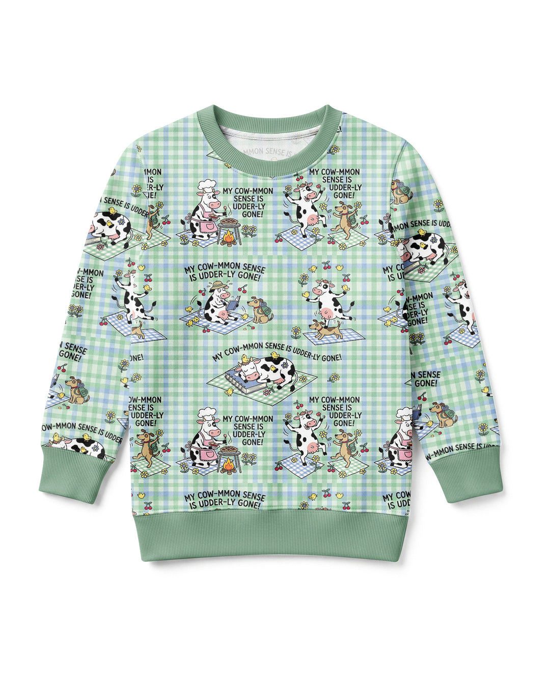 Common Sense Is Udderly Gone Bamboo Crewneck Sweatshirt
