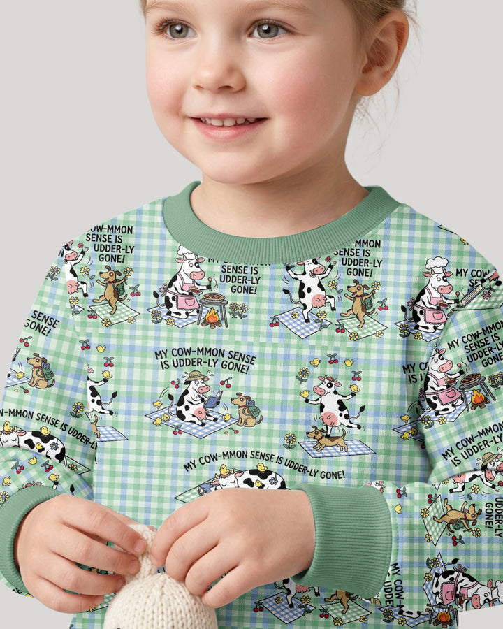 Common Sense Is Udderly Gone Bamboo Crewneck Sweatshirt