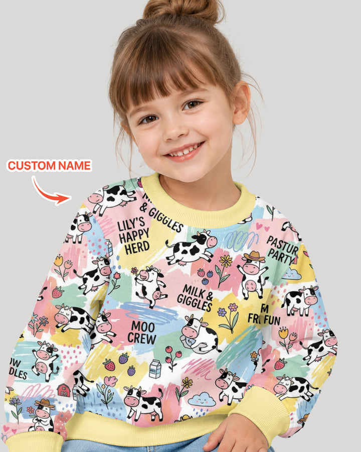 Custom Name Can’t Keep Us In The Barn Bamboo Crewneck Sweatshirt